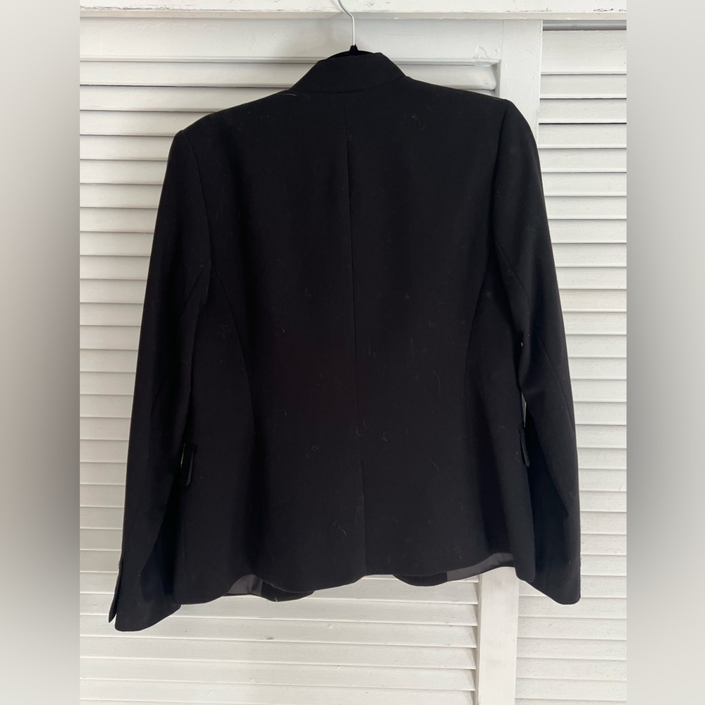 Calvin Klein one button blazer black size 6